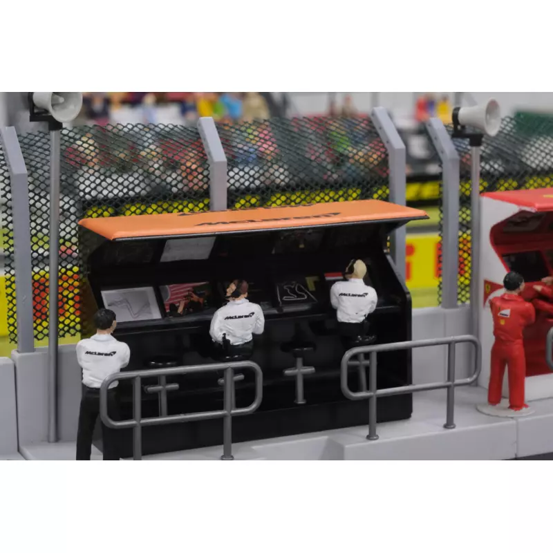 Slot Track Scenics TS/Dec. 9 Decals Timing Stand – McLaren Honda