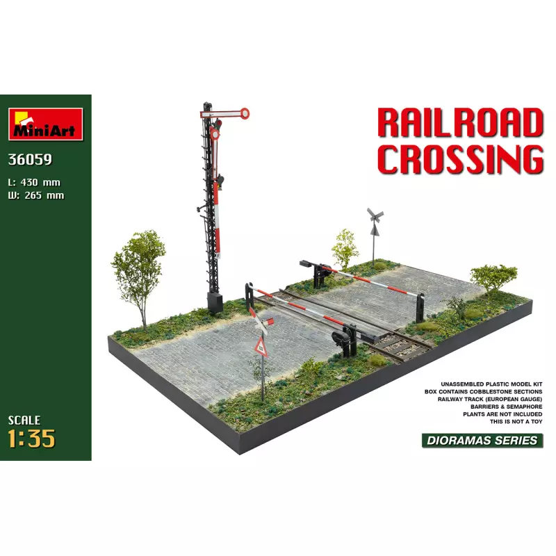  MiniArt 36059 Railroad Crossing