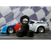 1/24 PAUL GAGE URETHANE SLOT CAR TIRES 2pr fit Carrera Audi R10 & Porsche RS 