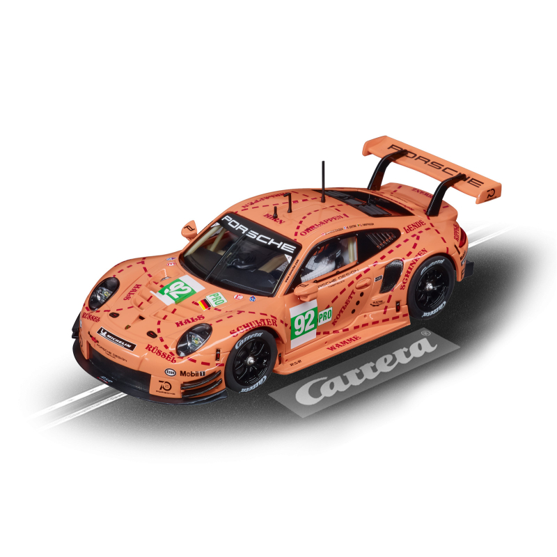 Carrera 27654 Porsche 911 RSR Pink Pig Design No.92 1:32 Scale Analog Slot Car Racing Vehicle for Carrera Evolution Slot Car Race Tracks 