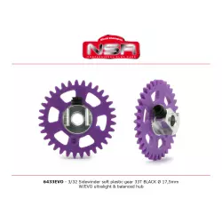 NSR 6433EVO 3/32 Plastic Gear with aluminium hub - 33 Teeth Ø 17,5mm - Sidewinder