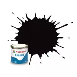 Humbrol AA6392 No. 201 Black Metallic - 14ml Enamel Paint