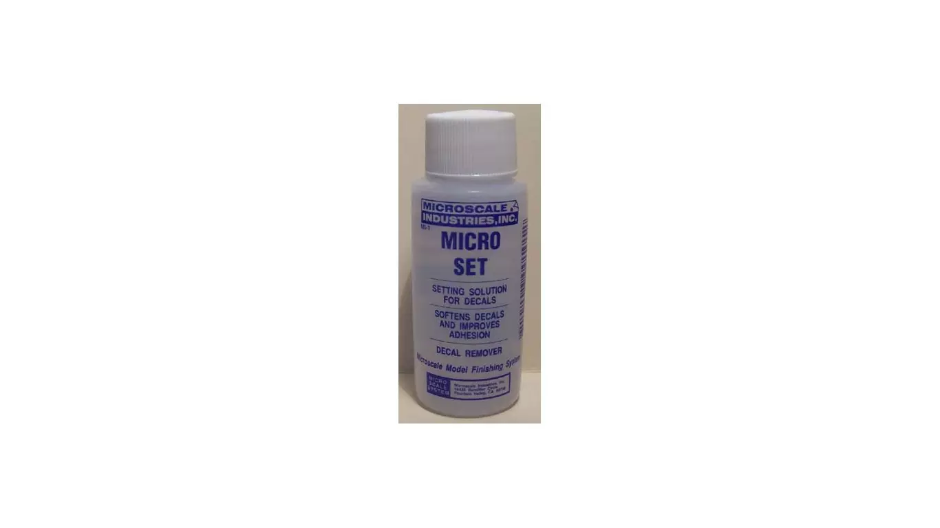 Microscale MI-1: Decal products Microset decal liquid Blue bottle
