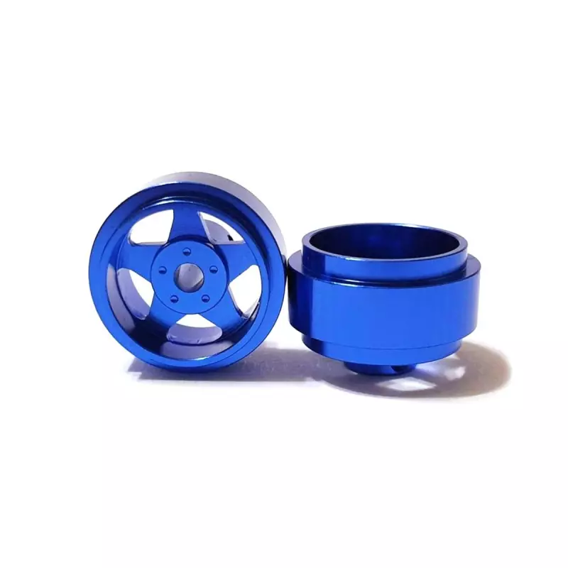  STAFFS15 Five Spoke Blue Wheel 15.8mm x 8.5mm (FRONT) (2 pcs)