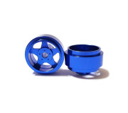 STAFFS15 Five Spoke Blue Wheel 15.8mm x 8.5mm (FRONT) (2 pcs)