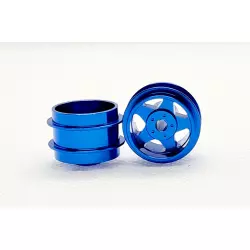 STAFFS17 Five Spoke Blue Alloy Wheel 15.8mm x 10mm (REAR) (2 pcs)