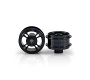 STAFFS45 4 Spoke 15.8 x 8.5mm Black Alloy Wheels (2 pcs)