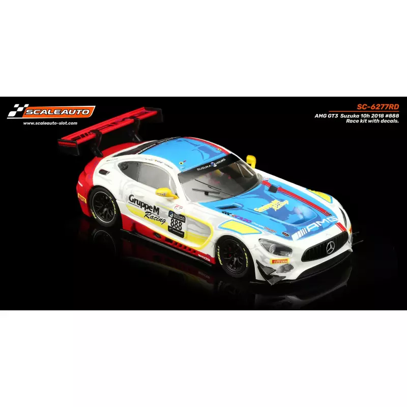 Scaleauto SC-6278RD AMG GT3 Suzuka 10h 2018 n.888 Kit course avec décalcomanies