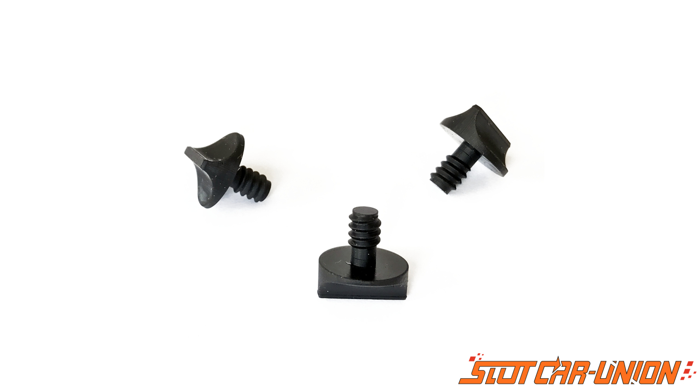 Threaded fixing screws for slot car box (3 pcs) - Slot Car-Union