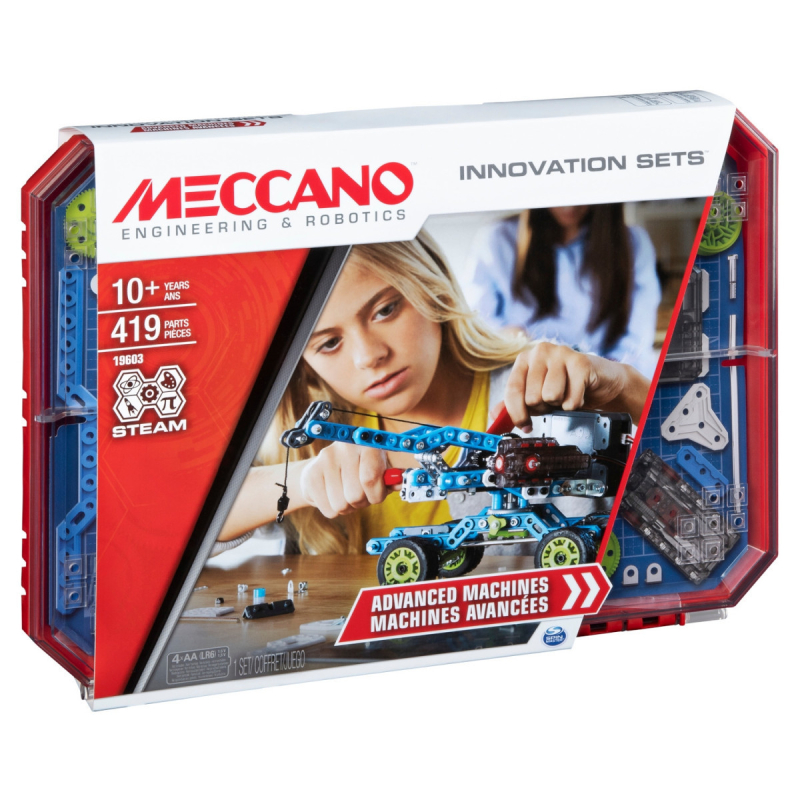                                     Meccano 6052622 Kit d'Inventions - Moteur & Engrenages