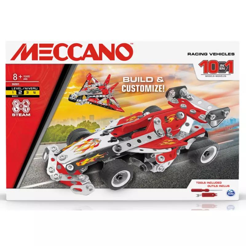  Meccano 6060104 Racing Vehicules - 10 Models