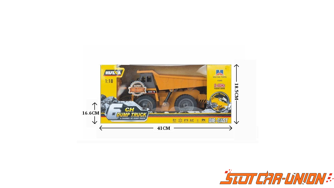 Huina 1540 RC Dump Truck 1 18 Slot Car Union