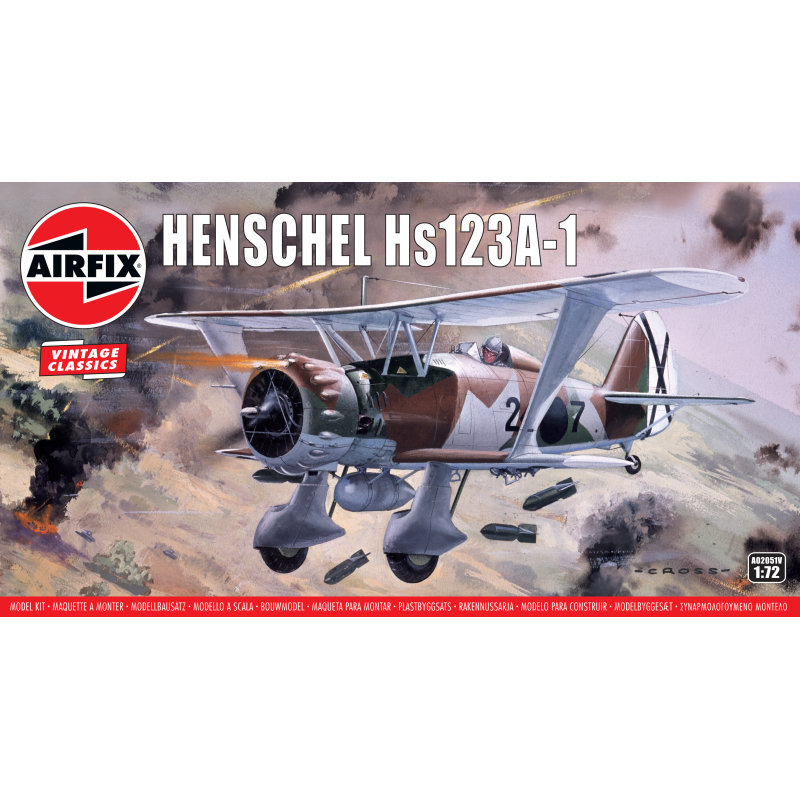                                     Airfix Vintage Classics - Henschel Hs123A-1 1:72