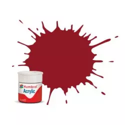 Humbrol AB0020 No. 20 Crimson Gloss - 14ml Acrylic Paint