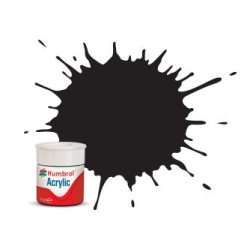 Humbrol AB0033 No. 33 Noir Mat - 14ml Peinture Acrylique