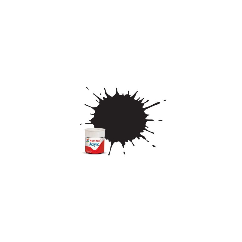                                     Humbrol AB0033 No. 33 Noir Mat - 14ml Peinture Acrylique