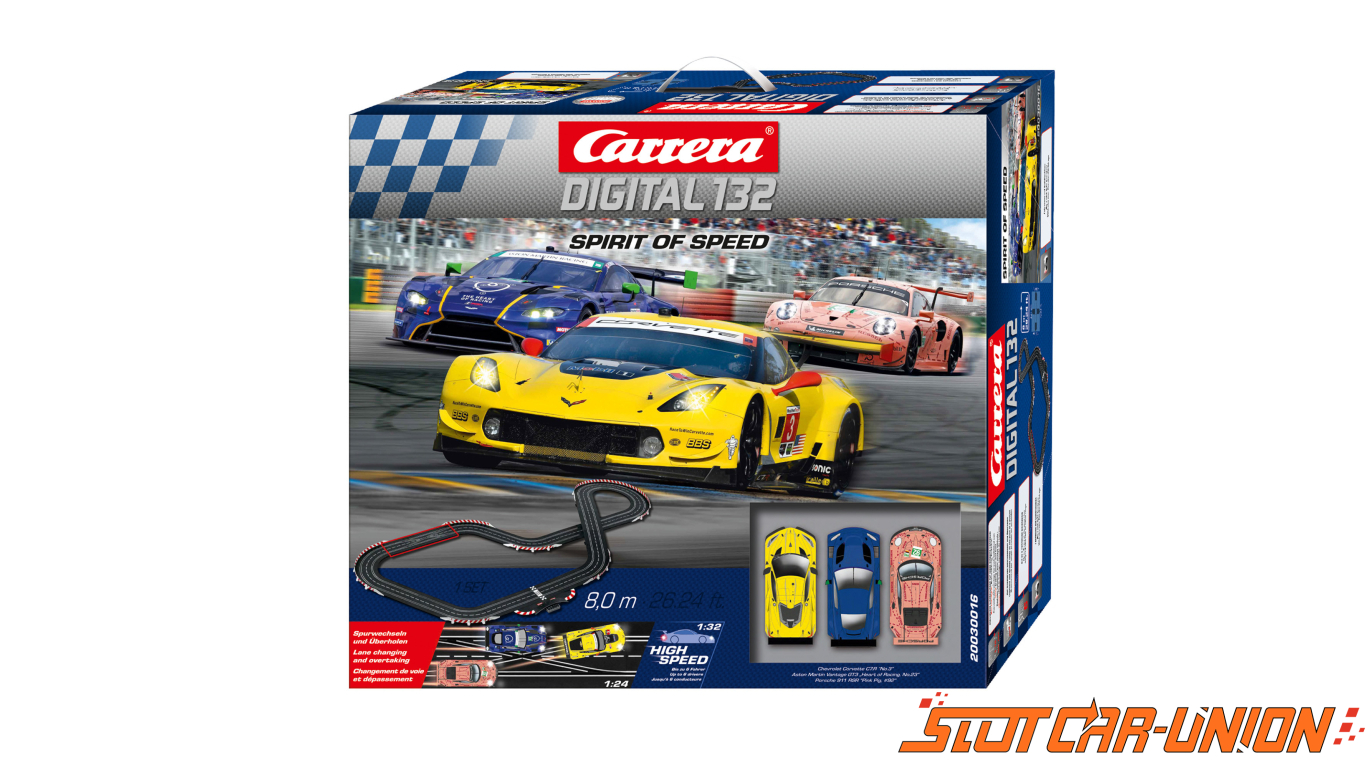 carrera go!!! gt contest 1:43 scale electric powered slot car race track  set - corvette vs ferrari