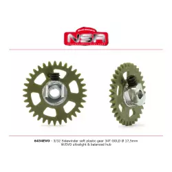 NSR 6434EVO 3/32 Plastic Gear with aluminium hub - 34 Teeth Ø 17,5mm - Sidewinder