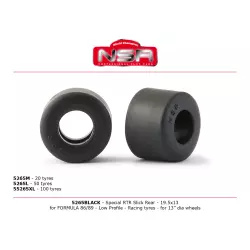 NSR 5265BLACK Special RTR Slick Rear for Formula 86/89 - 19.5x13 - Low Profile - Racing tyres (4 pcs)