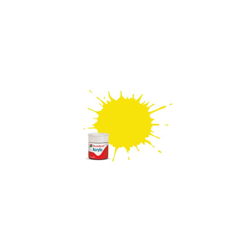                                     Humbrol AB0099 No. 99 Jaune Citron Mat - 14ml Peinture Acrylique