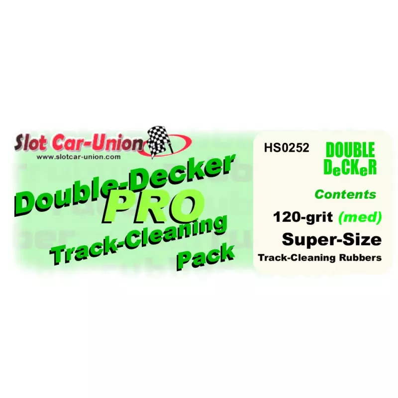 Hi-Spec Double-Decker PRO Gomme Nettoyante Rail