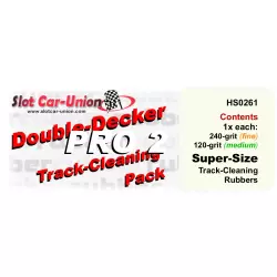 Hi-Spec Double-Decker PRO-2 Gomme Nettoyante Rail