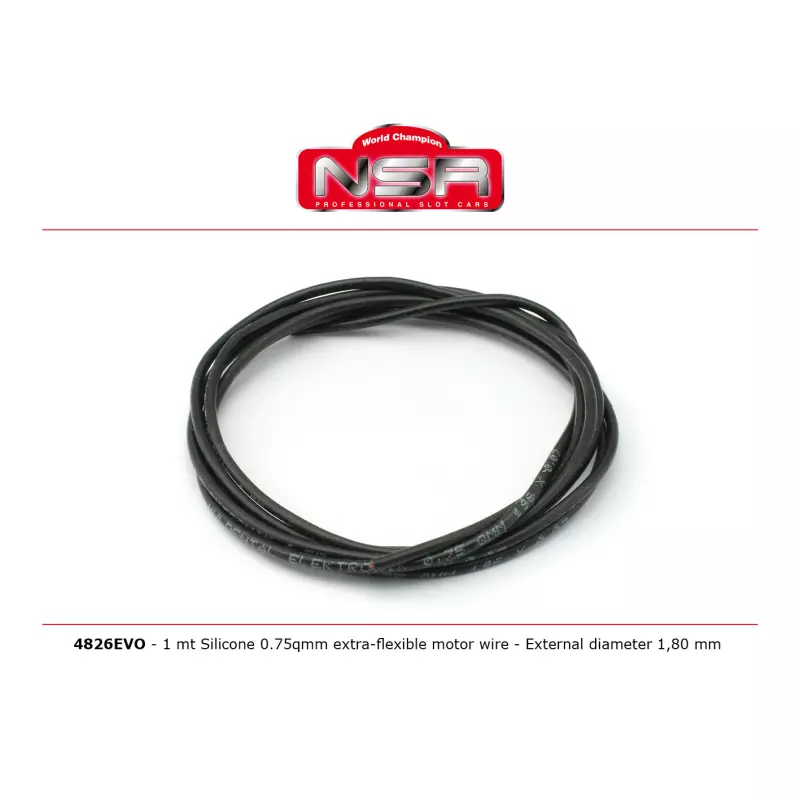 NSR 4826EVO Silicone Motor wire - Extra-flexible motor wire - External diameter 1,80 mm