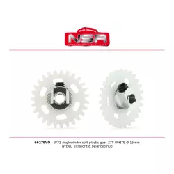 NSR 6627EVO 3/32 Plastic Gear with aluminium hub - 27 Teeth Ø 16mm - Anglewinder 15°