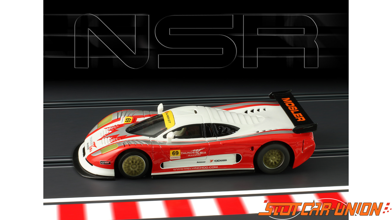 No.44 EVO3 1:32 analog slot car NSR 0105AW NSR Mosler MT900R Jagermaister 