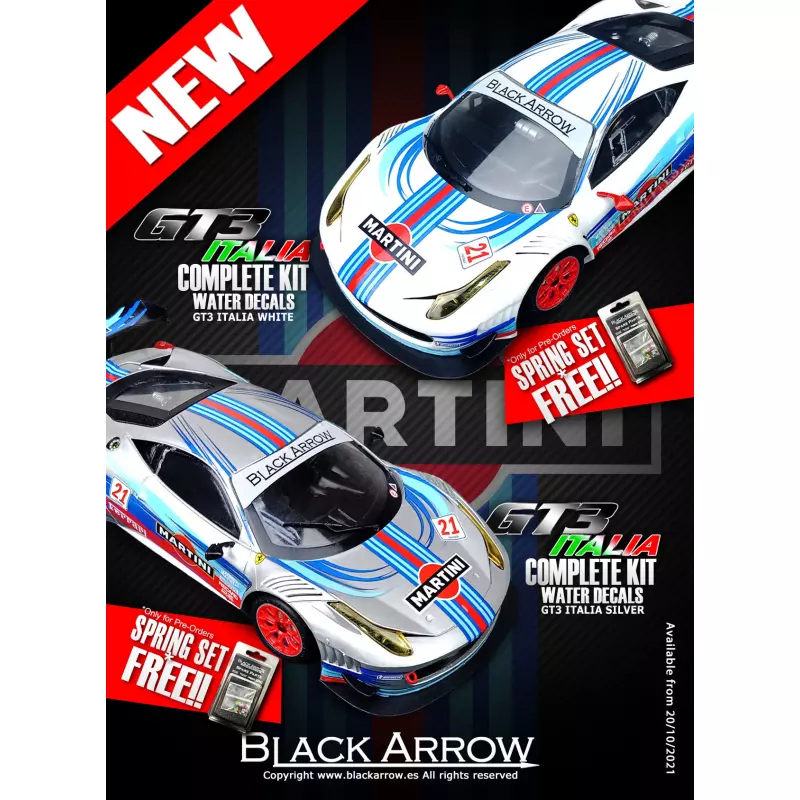 Black Arrow BACMKITAN GT3 Italia KIT AW MARTINI WHITE n.21