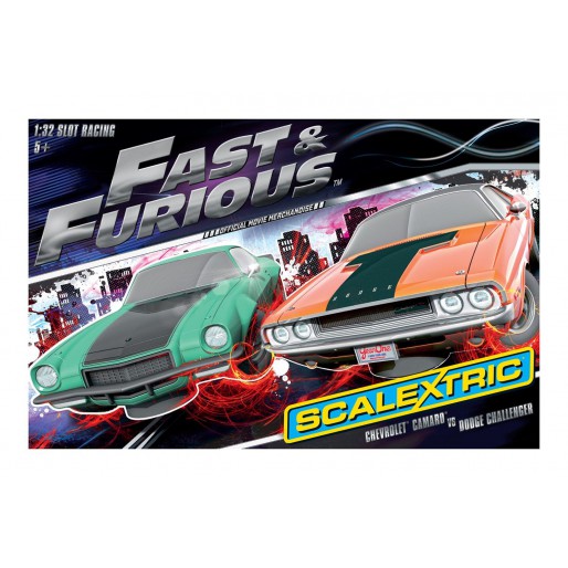 Fast & Furious 12V MICRO Scalextric Mint Nr Green Set Car 