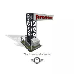 Magnetic Racing 038f Half Gantry Advertising Board Firestone