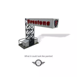 Magnetic Racing 038f Panneau publicitaire Demi-Portique Firestone