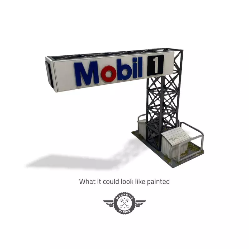  Magnetic Racing 038m Half Gantry Advertising Board Mobil 1