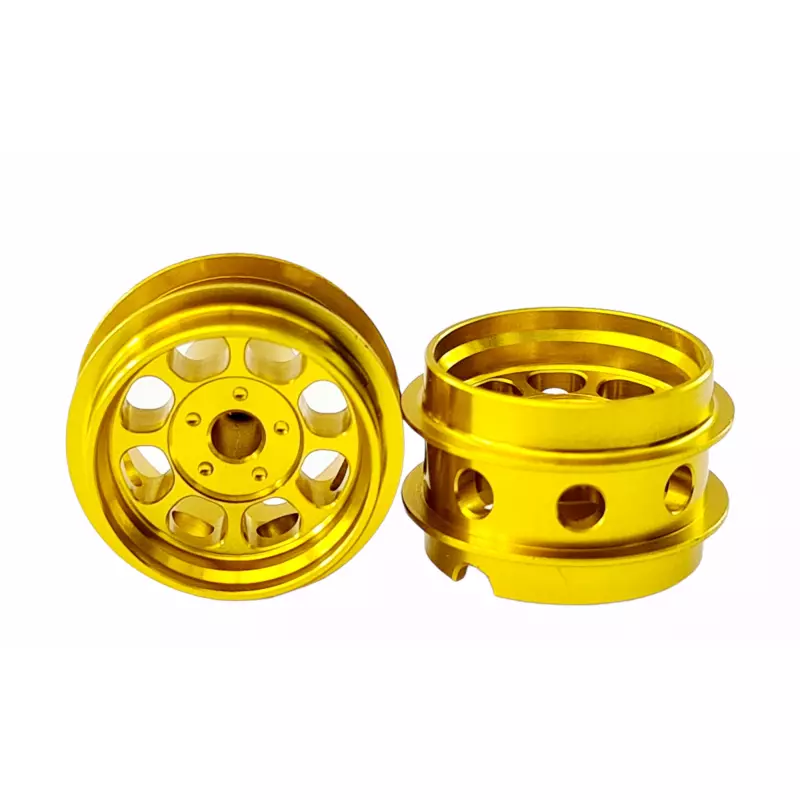  STAFFS85 Classic 15.8 x 10mm Alloy Gold Air Rim Wheel (2 pcs)