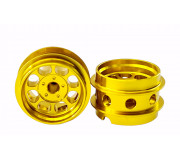 STAFFS85 Classic 15.8 x 10mm Alloy Gold Air Rim Wheel (2 pcs)