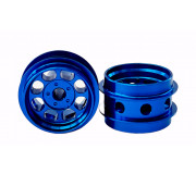 STAFFS86 Classic 15.8 x 10mm Alloy Blue Air Rim Wheel (2 pcs)