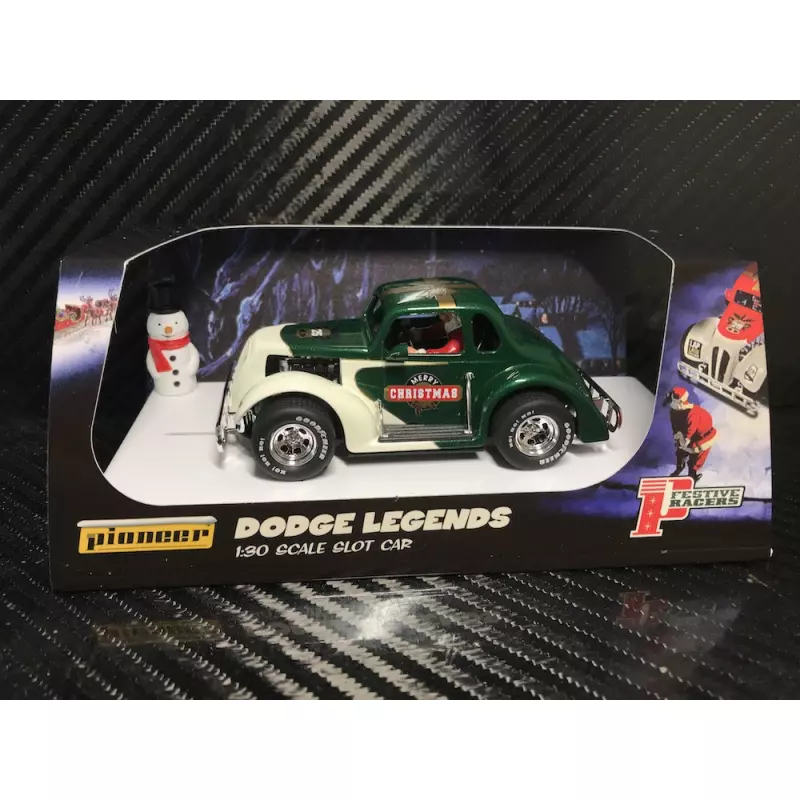 Pioneer P137 Santa Legends Racer '37 Dodge Coupe, Green/White