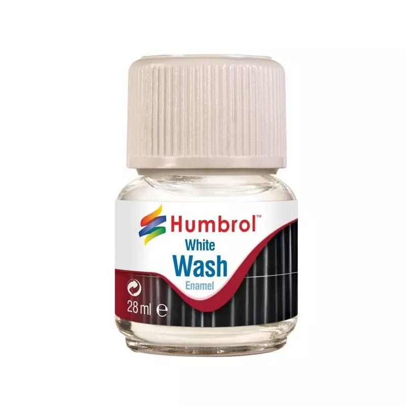 Humbrol AV0202 Enamel Wash White - 28ml Enamel Paint