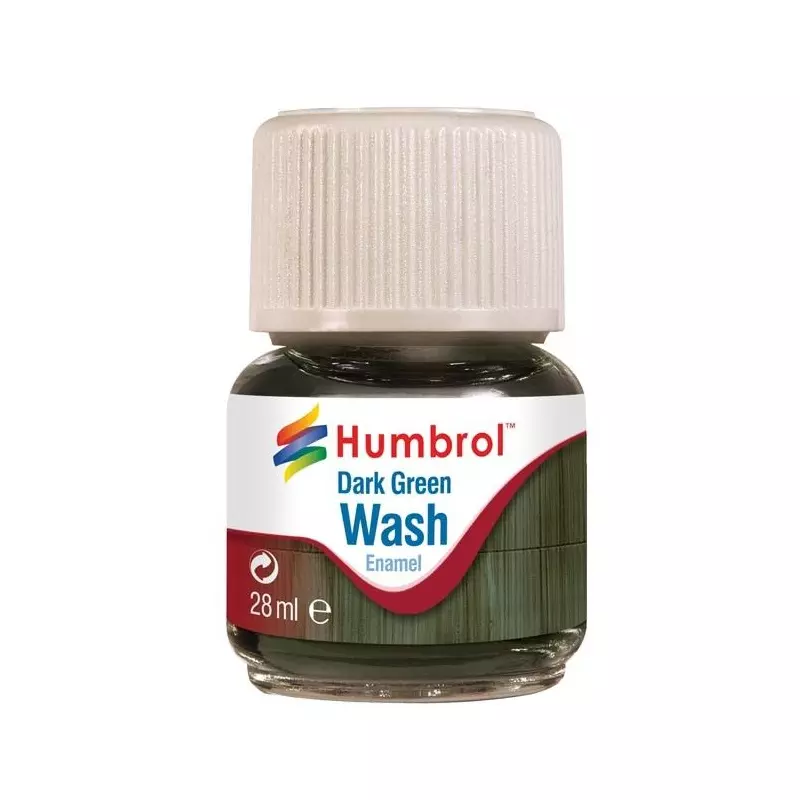  Humbrol AV0203 Enamel Wash Dark Green - 28ml Enamel Paint