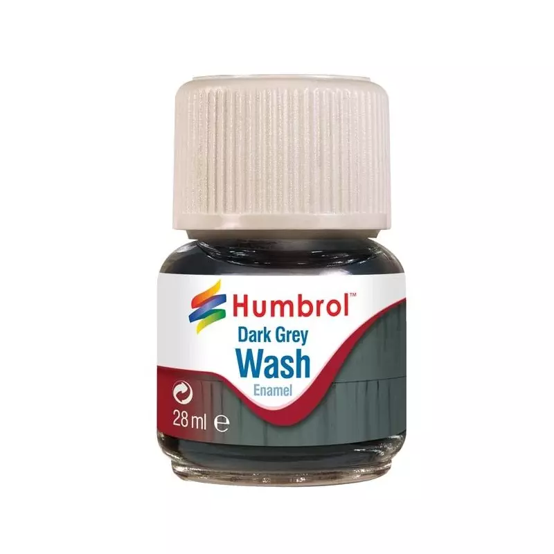 Humbrol AV0204 Enamel Wash Dark Grey - 28ml Enamel Paint