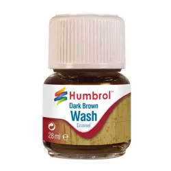 Humbrol AV0205 Enamel Wash Dark Brown - 28ml Enamel Paint