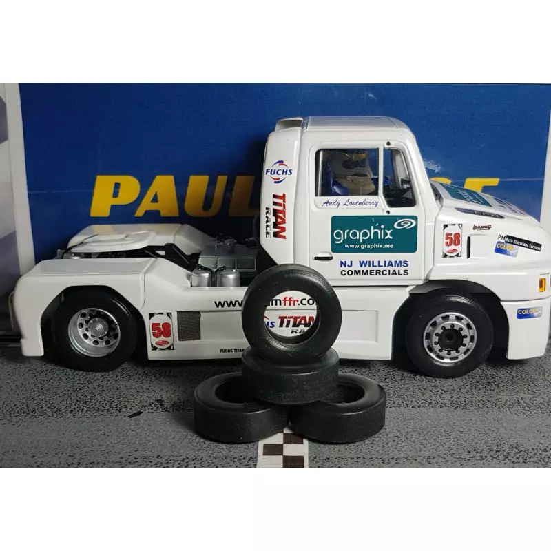  Paul Gage PGT-25105LMFT Urethane Tires 25x10x5mm (2 pcs)