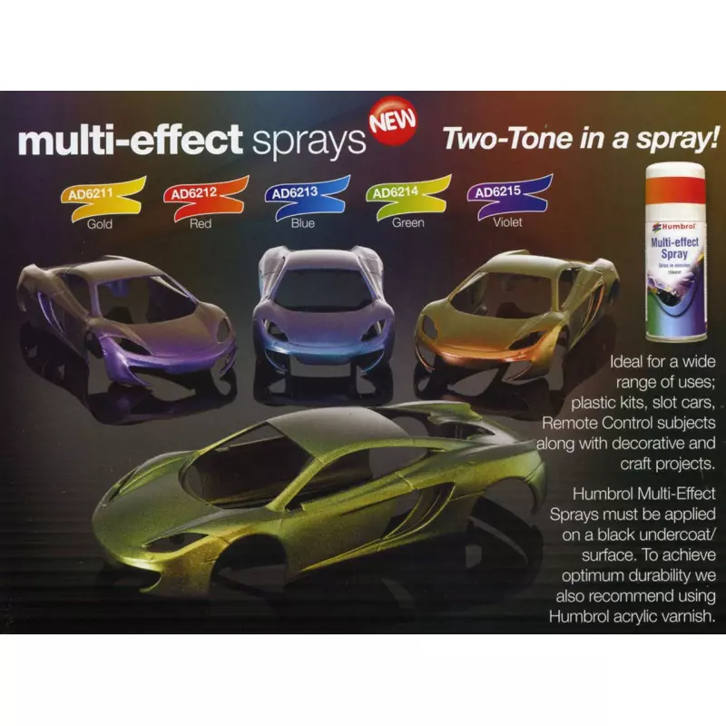Humbrol AD6214 Green Multi-Effect Spray - 150ml Acrylic Spray Paint