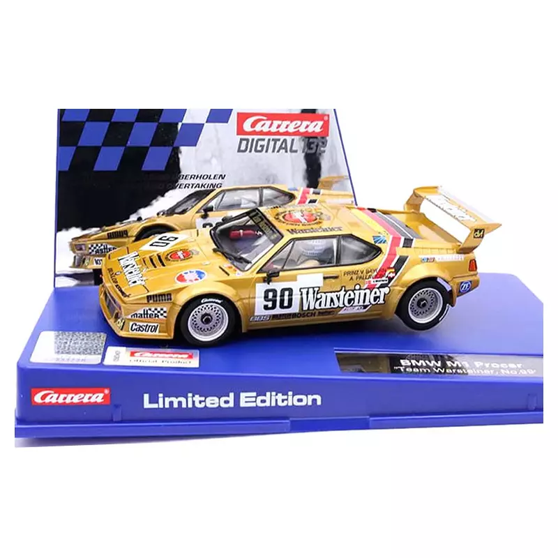 Carrera DIGITAL 132 31009 BMW M1 Procar "Team Warsteiner, No.90" - Limited Edition 2021