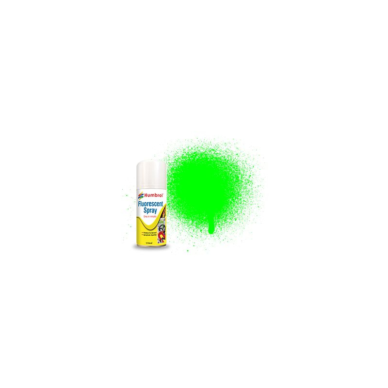                                     Humbrol AD6203 Vert Fluorescent - 150ml Peinture en Bombe Acrylique