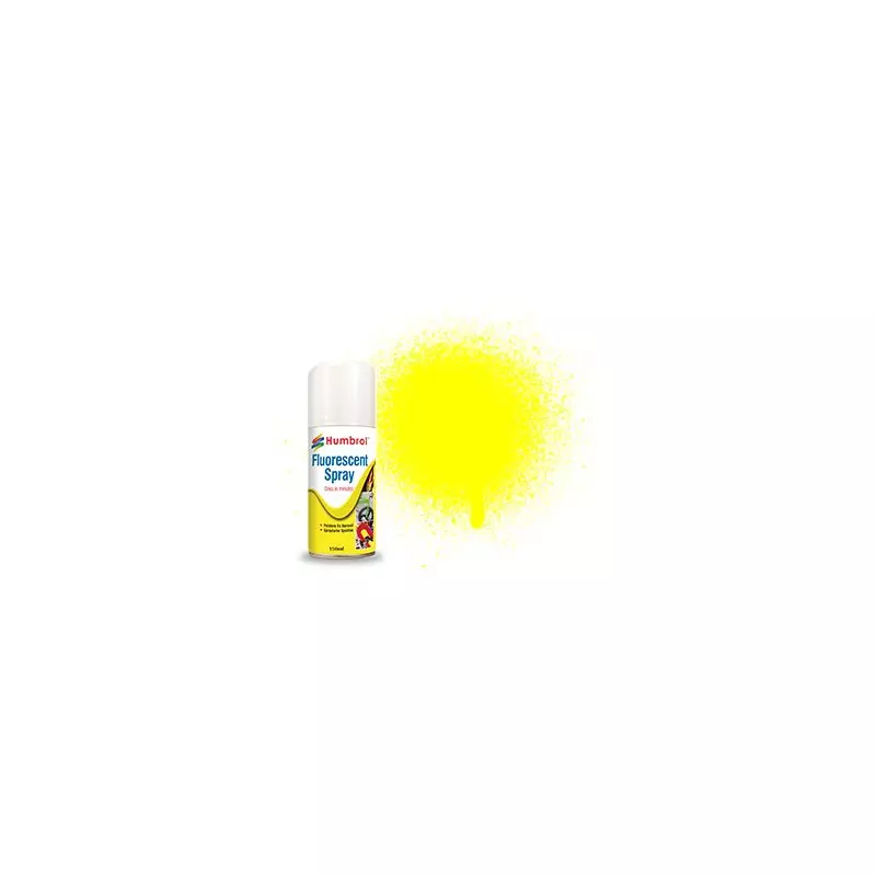 Humbrol AD6204 Fluorescent Yellow - 150ml Acrylic Spray Paint
