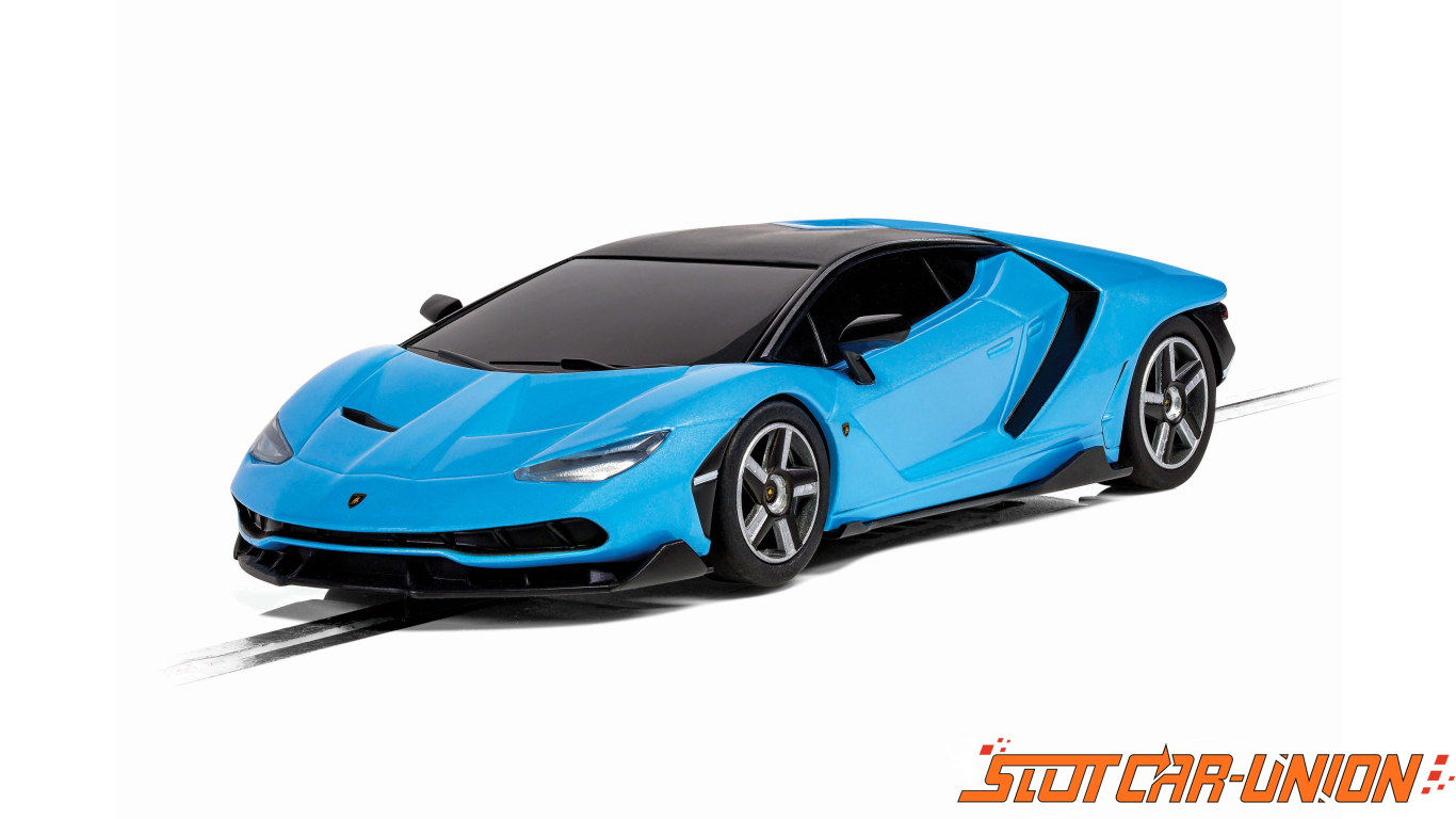 Scalextric C4312 Lamborghini Centenario - Blue - Slot Car-Union