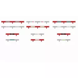 Scalextric C8191 Barrières de Sécurité avec Autocollants