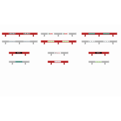 Scalextric C8191 Crash Barriers With Stickers
